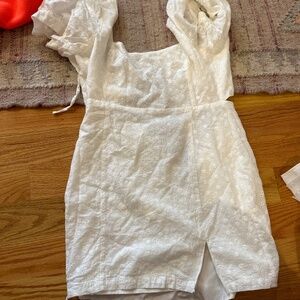 White flower dress